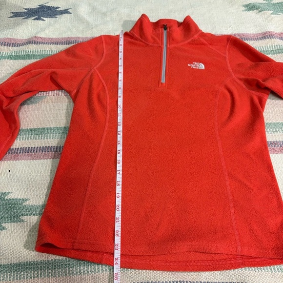 2/$20 The North Face Womens Medium Coral Fleece Pullover 1/4 Zip Sweater Light - Picture 4 of 6